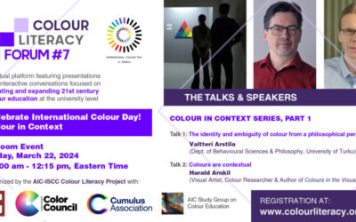 Colour Literacy Forum 7  Friday 22 March at 5 PM
